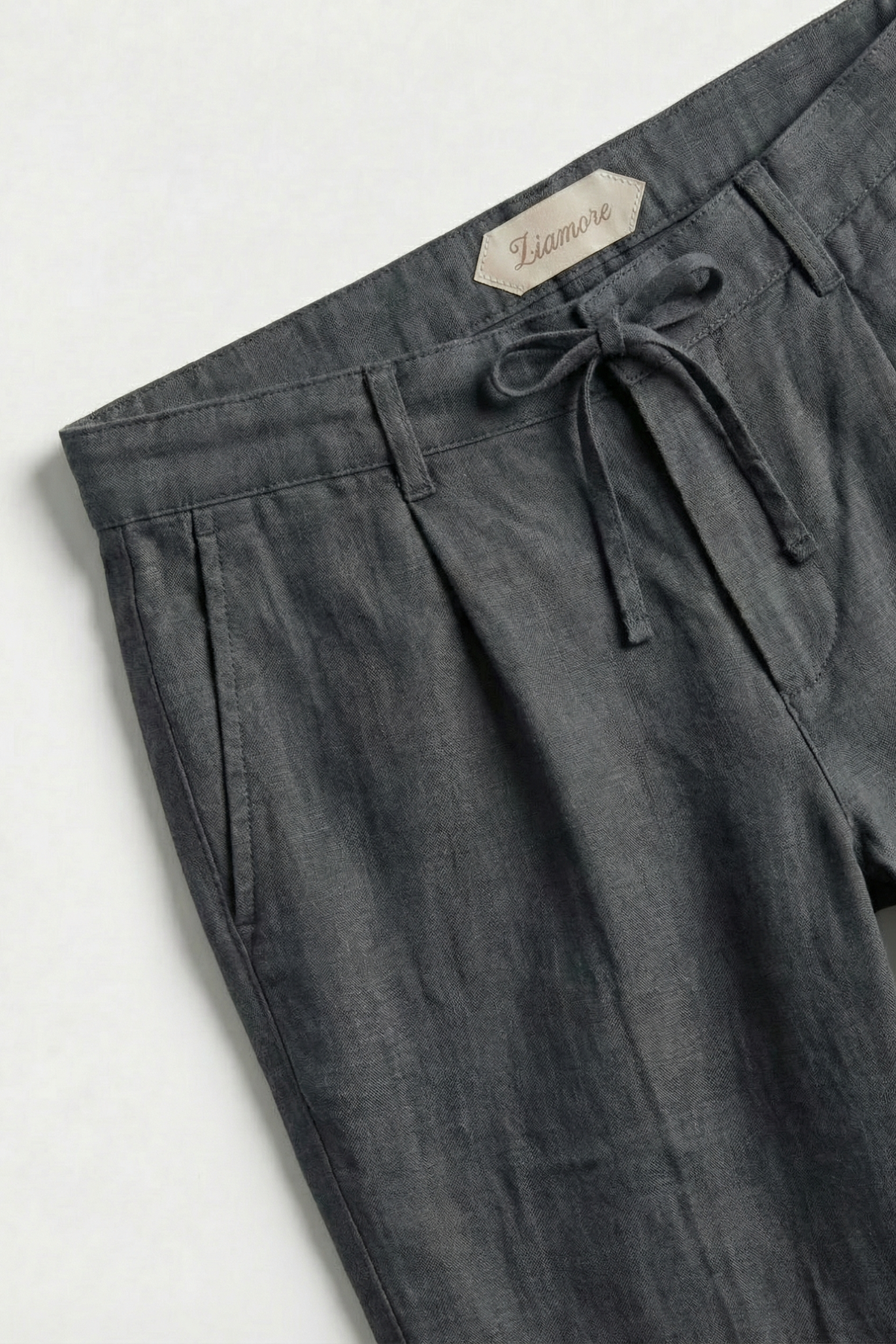 Amalfi Linen Trousers Black