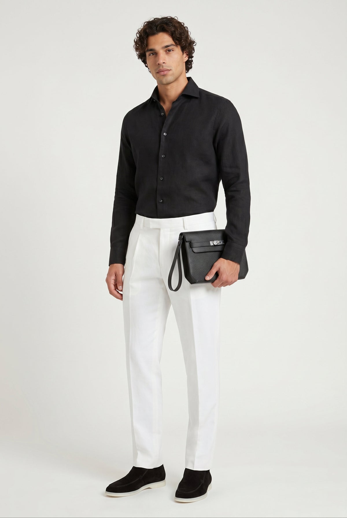Atelier Outlet Leather Pouch Graphite