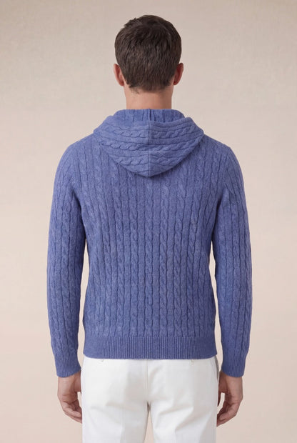 Como Cashmere Hoodie Blue