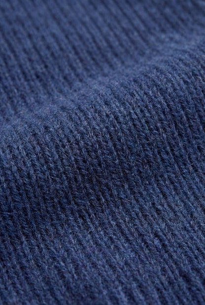 Cortina Cashmere Zip Hoodie Blue