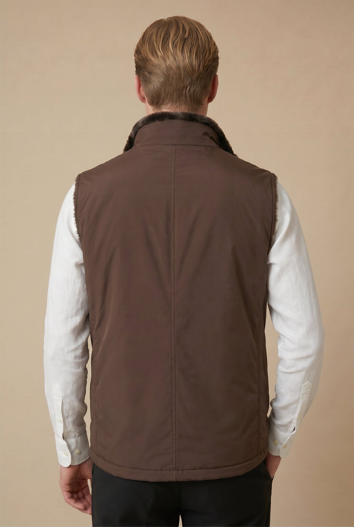 Atelier Outlet Fur Bodywarmer Chocolate