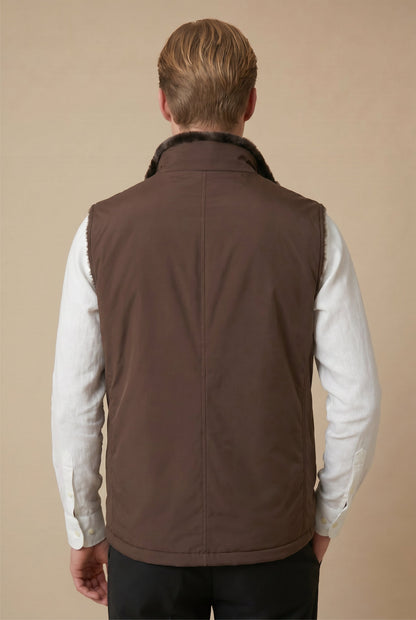 Atelier Outlet Fur Bodywarmer Chocolate
