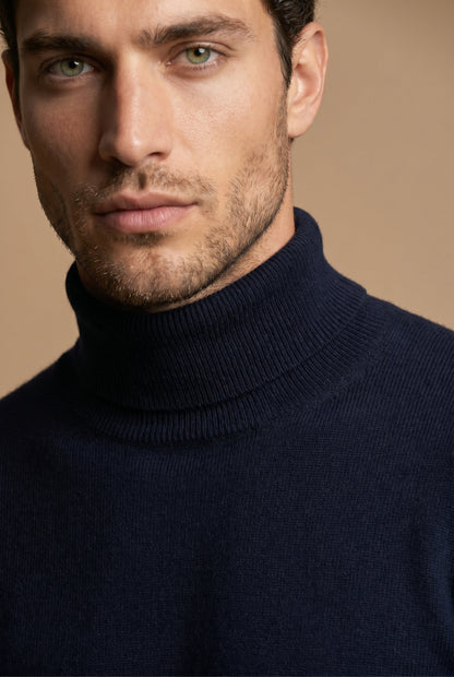 Amalfi Extrafine Rollneck Navy