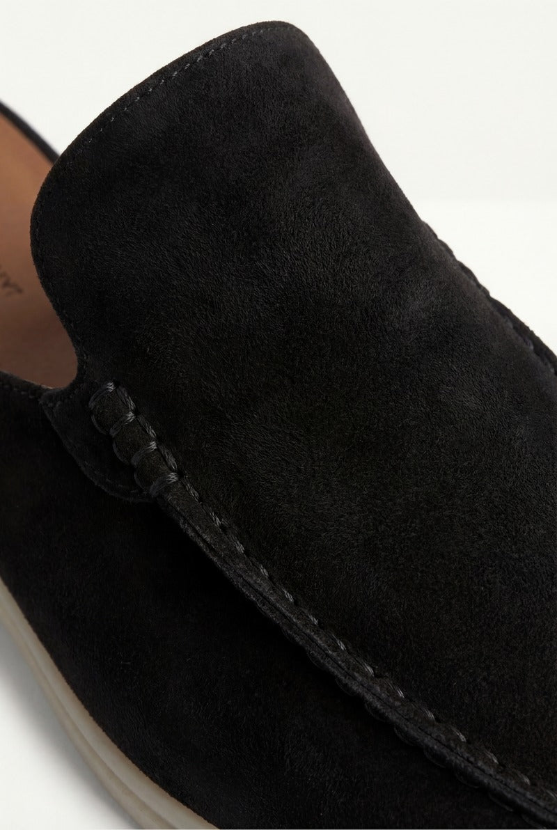 Yacht Suède Mule Black