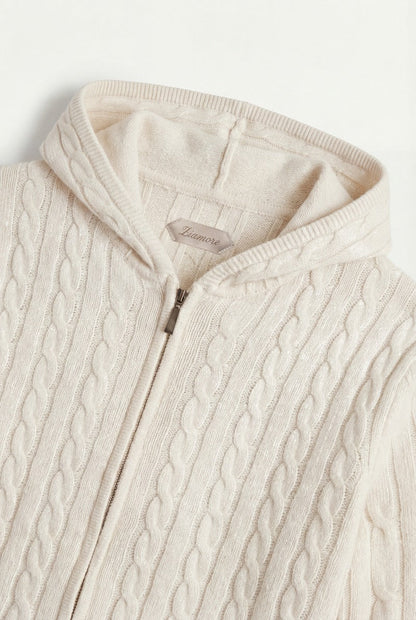 Como Cashmere Hoodie Beige