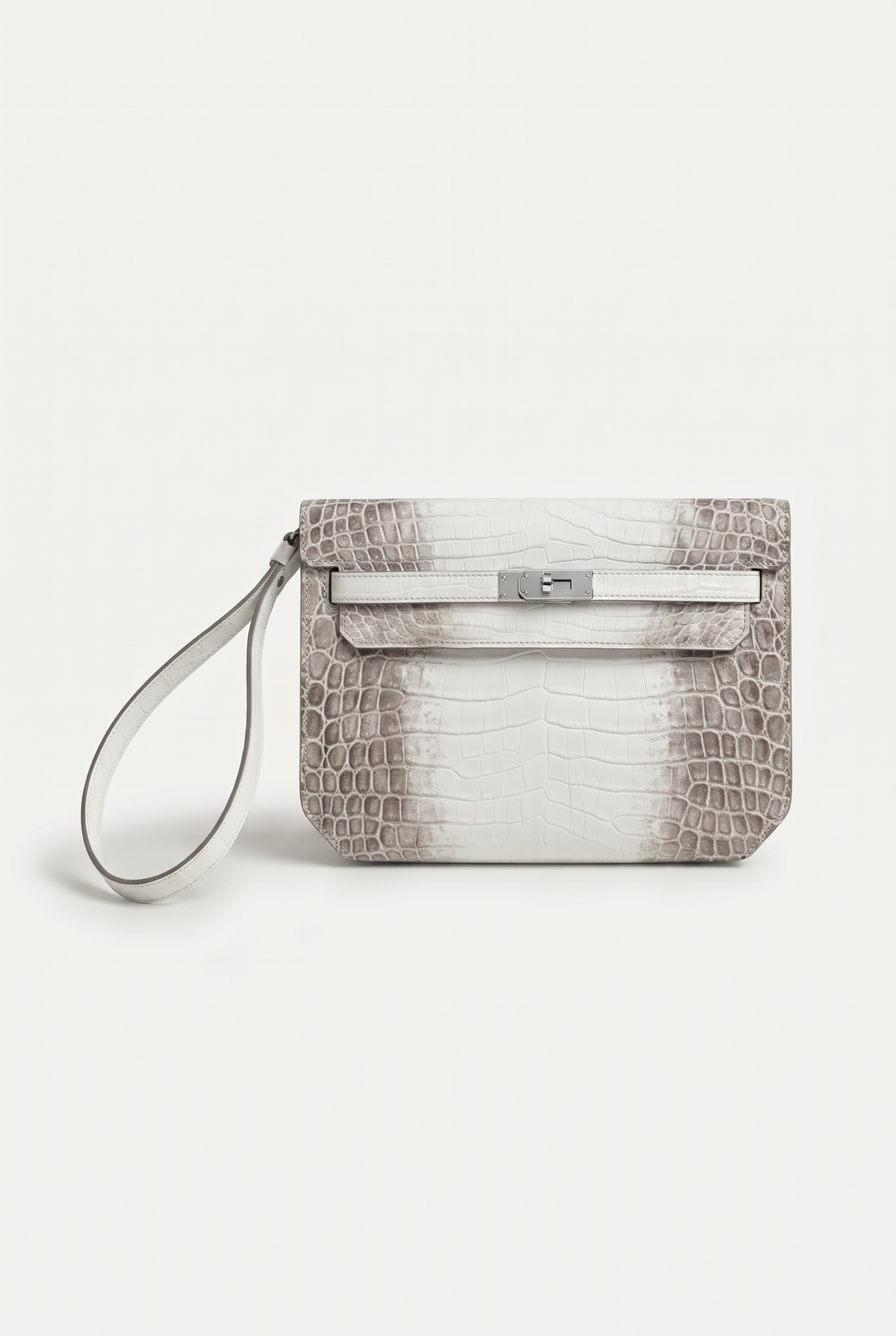 Atelier Outlet Crocodile Pouch Glacier