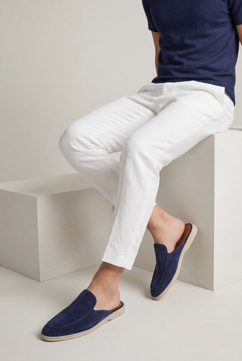 Yacht Suède Mule Navy Blue