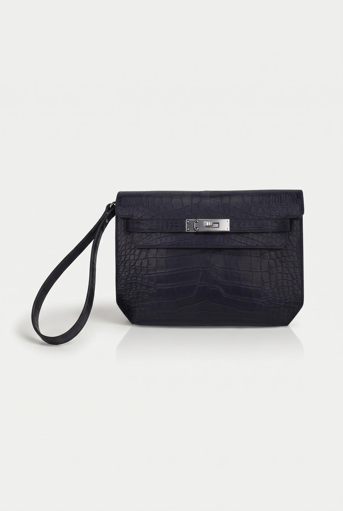 Atelier Outlet Crocodile Pouch Black