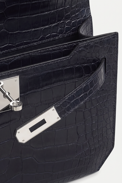Atelier Outlet Crocodile Pouch Black