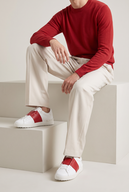 Operator Sneaker White Red