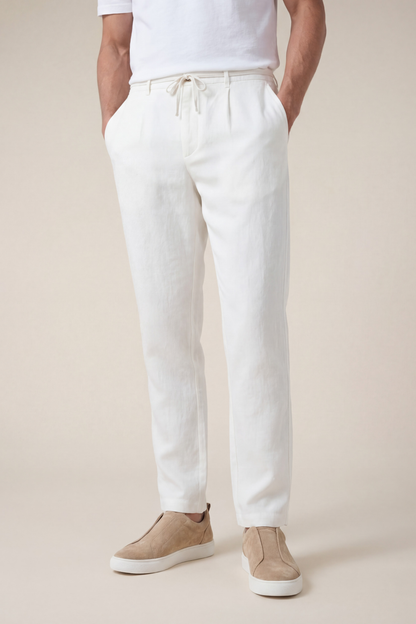 Amalfi Linen Trousers White