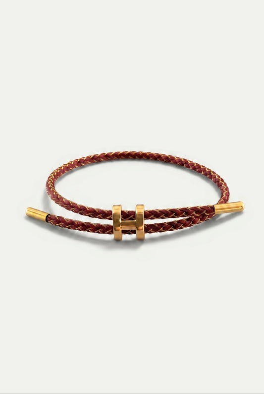 Atelier Outlet Gold Bracelet Burgundy/Gold