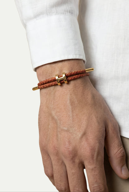 Atelier Outlet Gold Bracelet Burgundy/Gold