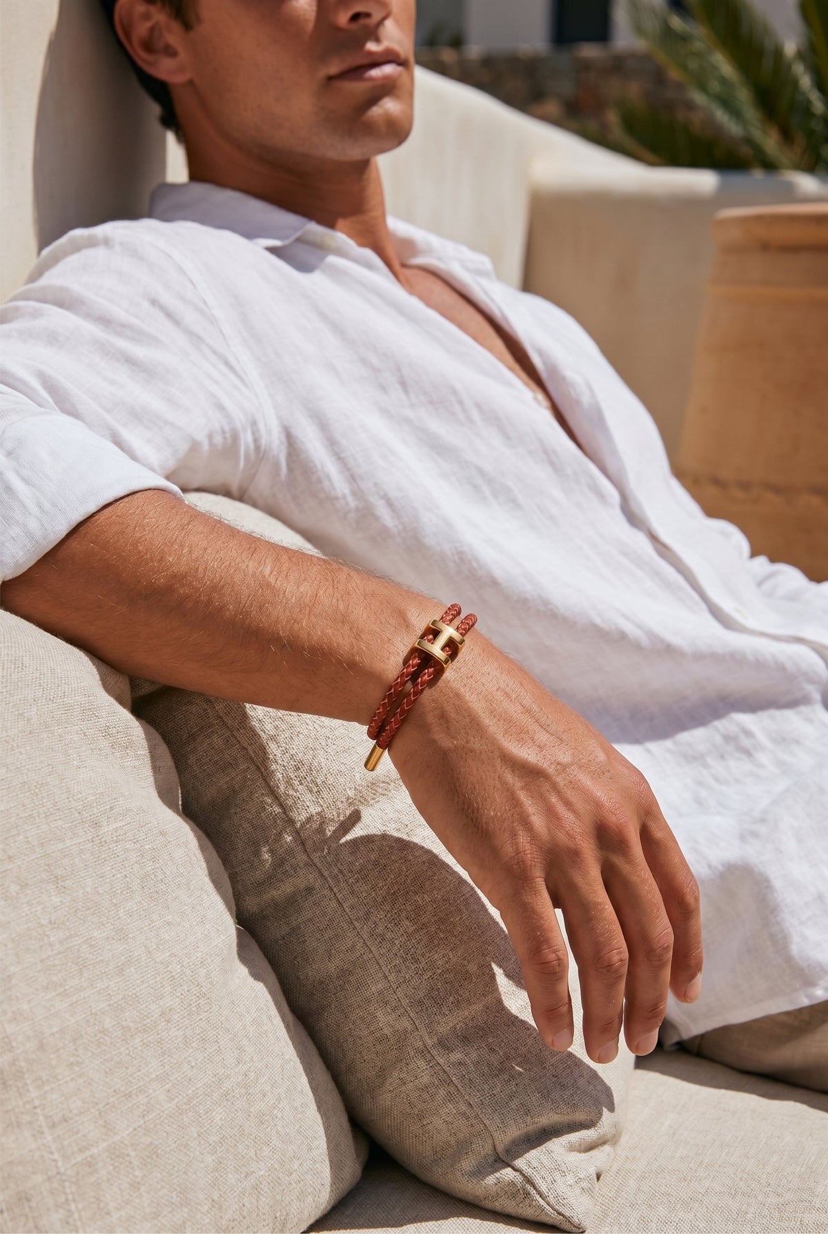 Atelier Outlet Gold Bracelet Burgundy/Gold