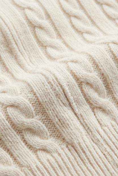 Como Cashmere Hoodie Beige
