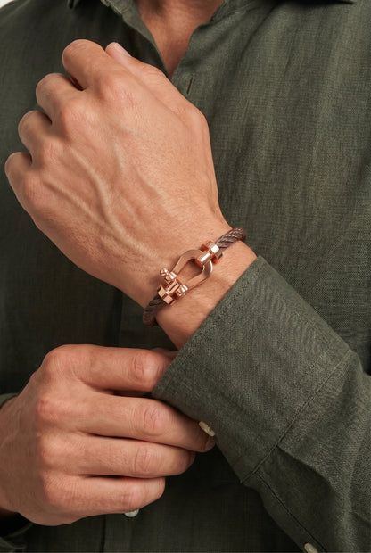 Atelier Outlet Yacht Bracelet Taupe/Rose Gold
