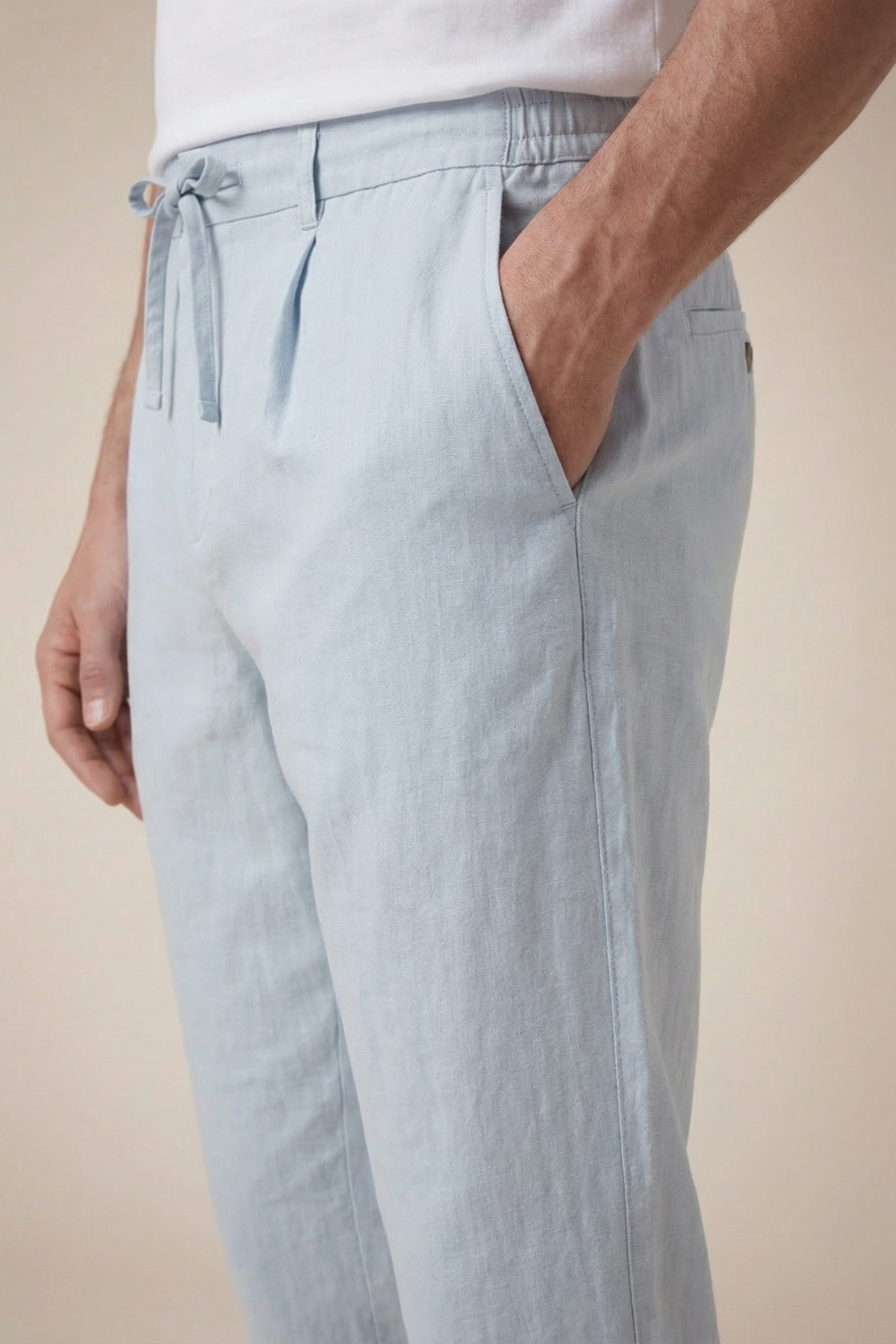 Amalfi Linen Trousers Blue