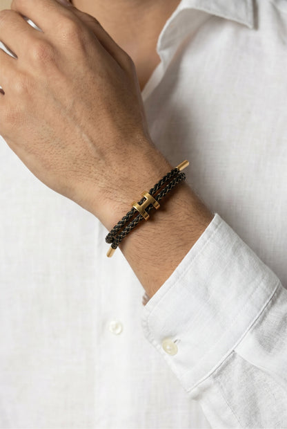 Atelier Outlet Gold Bracelet Gold/Black