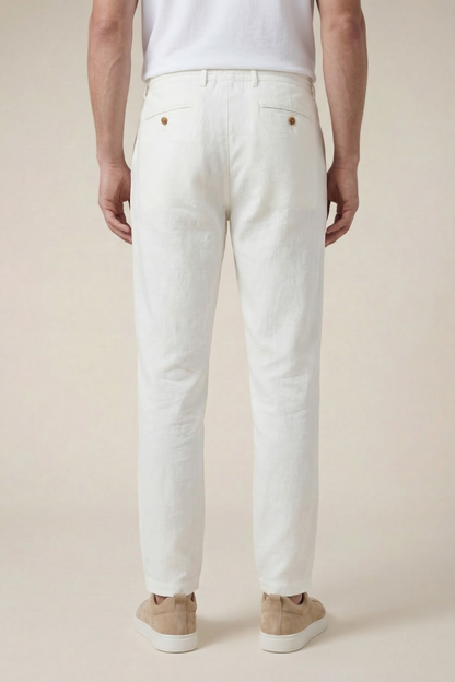 Amalfi Linen Trousers White