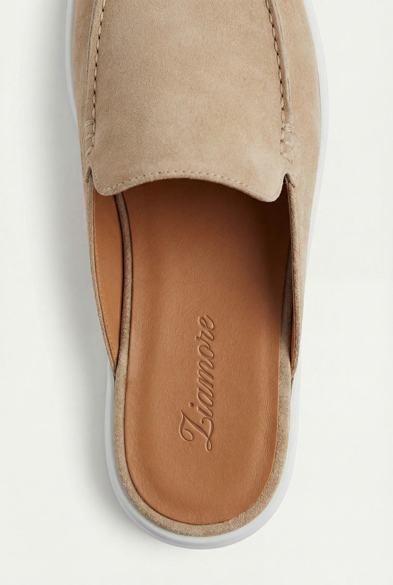 Yacht Suède Mule Beige