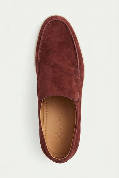 Amalfi Suède City Loafer Burgundy