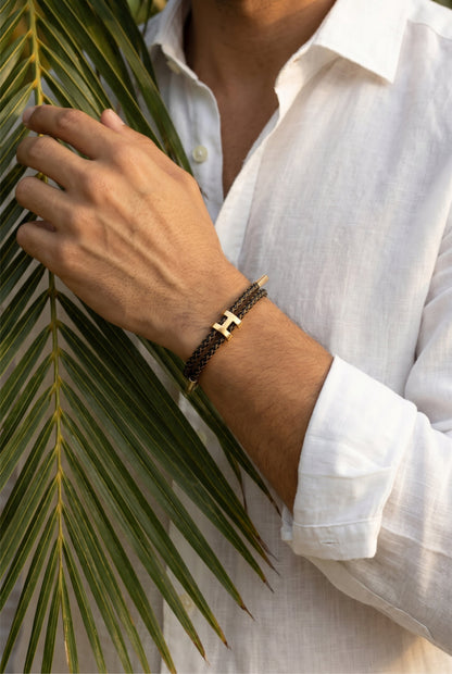 Atelier Outlet Gold Bracelet Gold/Black