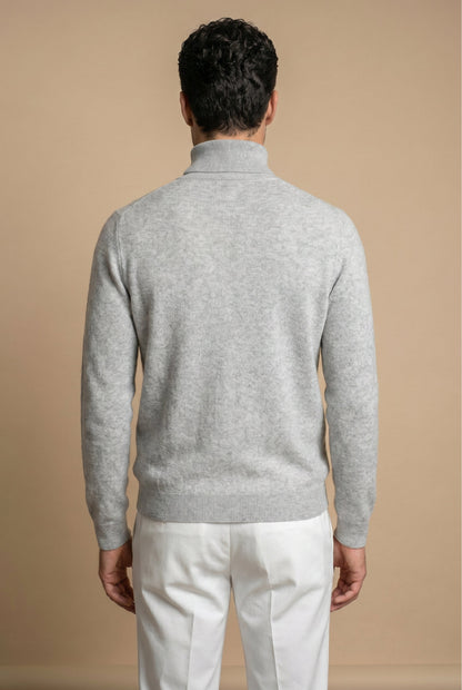 Amalfi Extrafine Rollneck Grey Marl