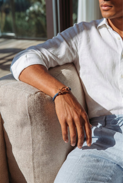 Atelier Outlet Yacht Bracelet Navy/Rose Gold