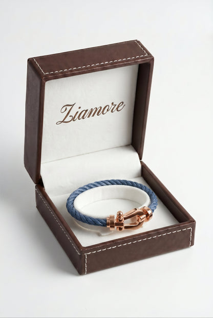 Atelier Outlet Yacht Bracelet Navy/Rose Gold