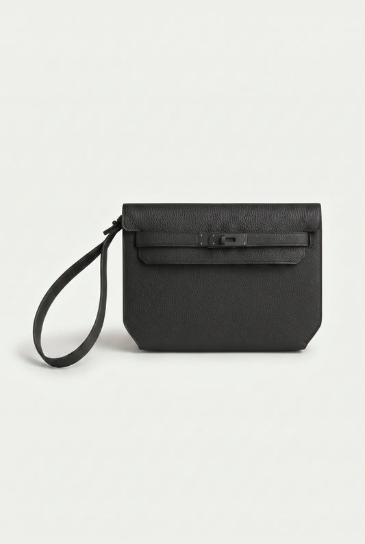 Atelier Outlet Leather Pouch Black