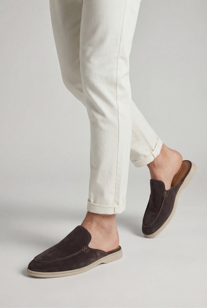 Yacht Suède Mule Brown