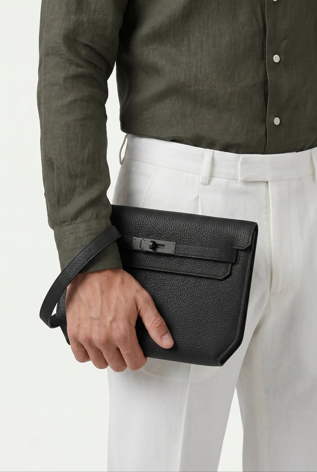 Atelier Outlet Leather Pouch Black