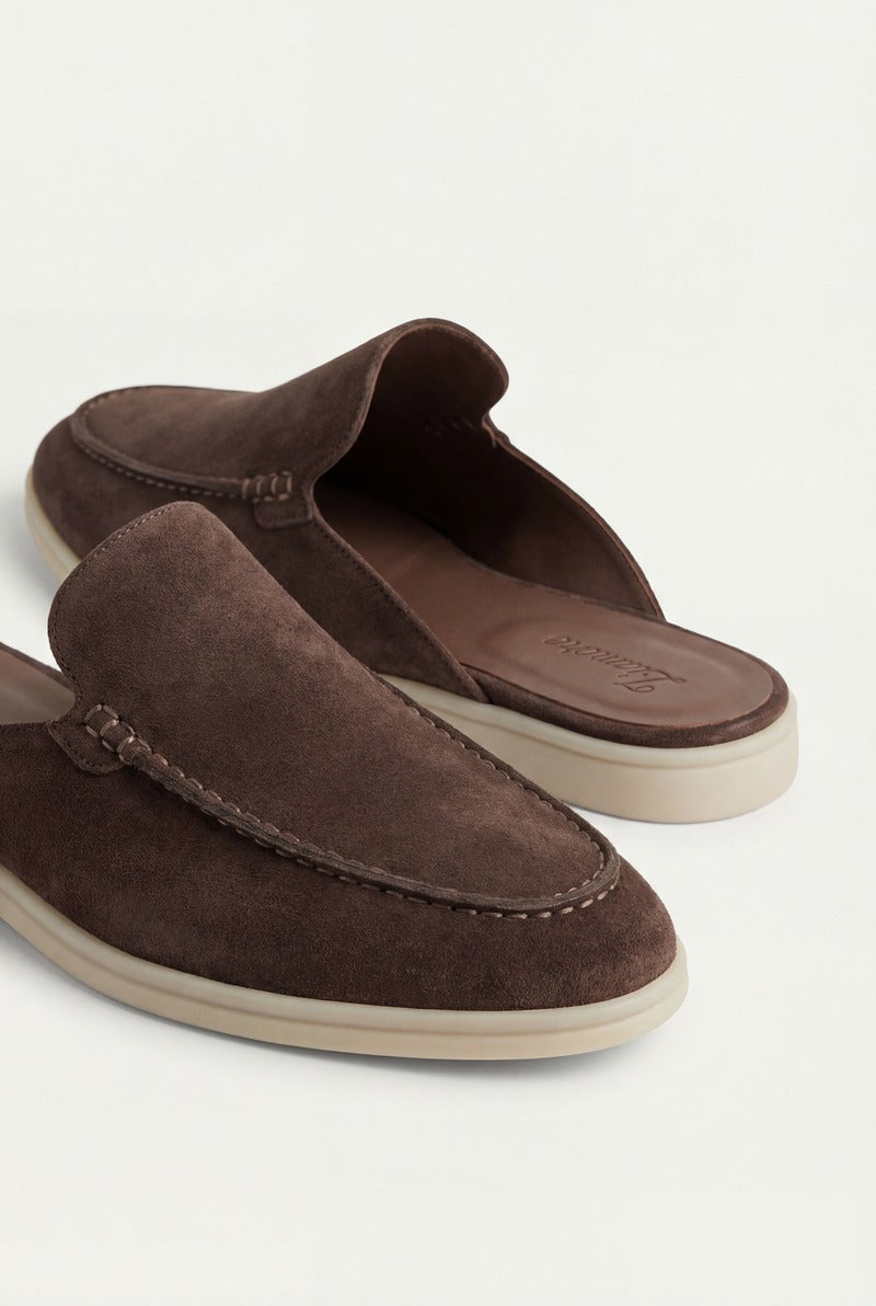 Yacht Suède Mule Brown