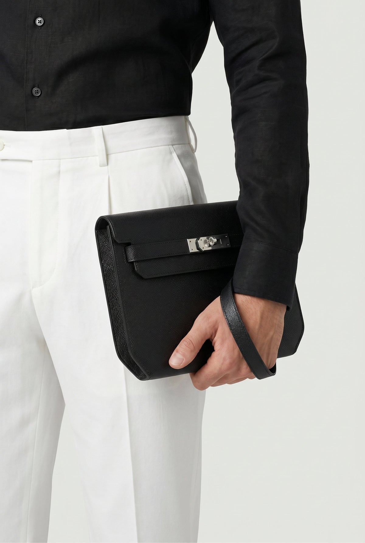 Atelier Outlet Leather Pouch Graphite