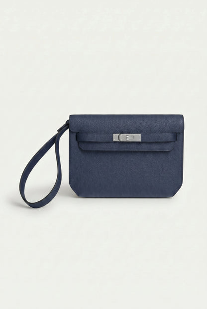 Atelier Outlet Leather Pouch Navy