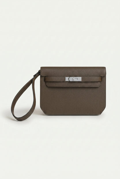 Atelier Outlet Leather Pouch Khaki