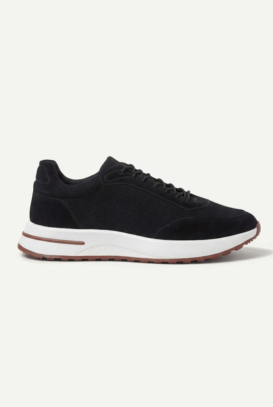 Portofino Trainer Suede Black