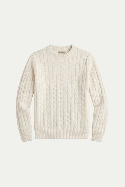 Como Cashmere Crewneck Beige