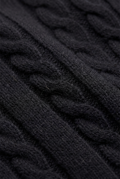 Como Cashmere Crewneck Black