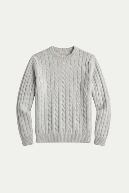 Como Cashmere Crewneck Light Grey