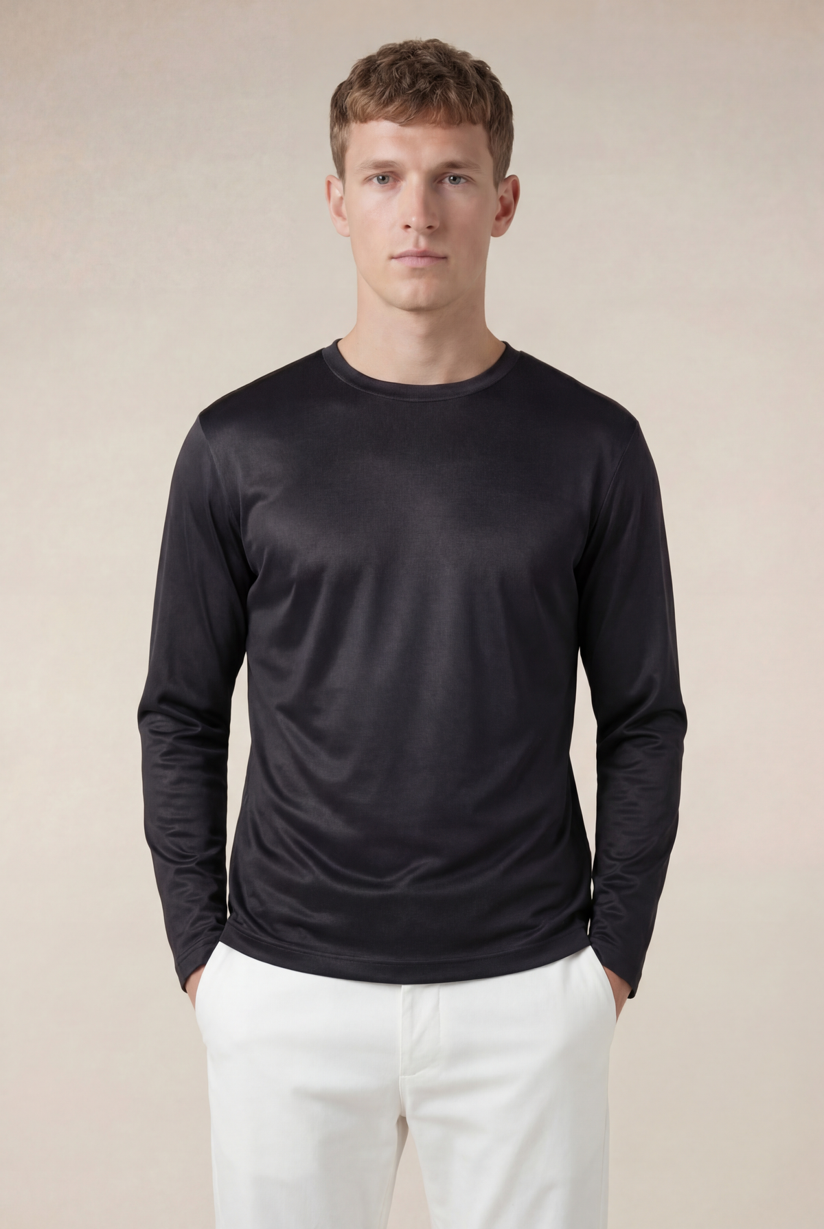 Portofino Long Sleeve Tee Black
