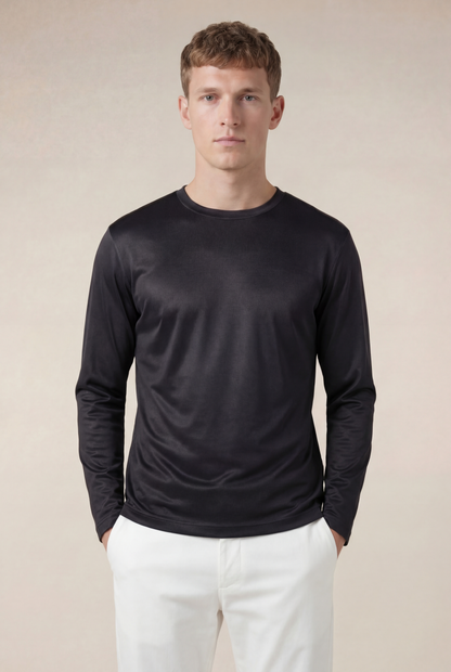 Portofino Long Sleeve Tee Black