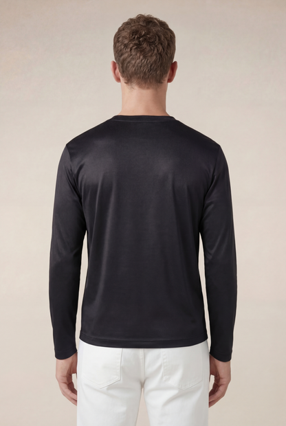 Portofino Long Sleeve Tee Black