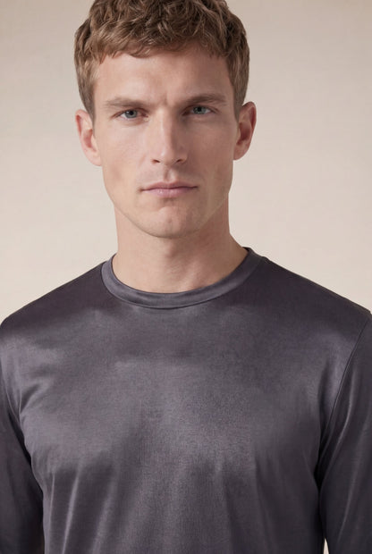 Portofino Long Sleeve Tee Grey