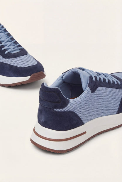 Portofino Trainer Suede Baby Blue