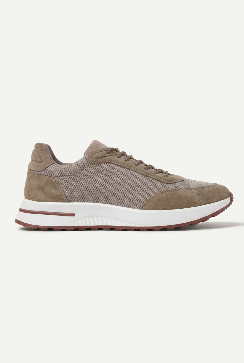 Portofino Trainer Suede Taupe