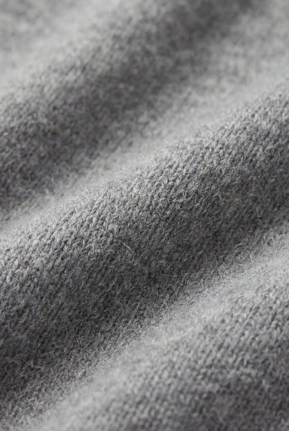 Sorrento Cashmere Full-Zip Knit Grey