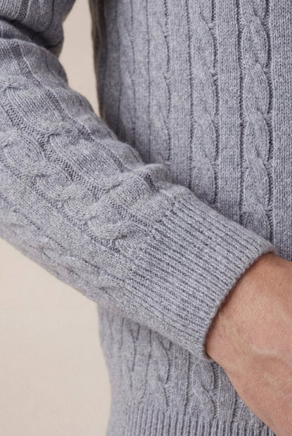 Como Cashmere Hoodie Grey