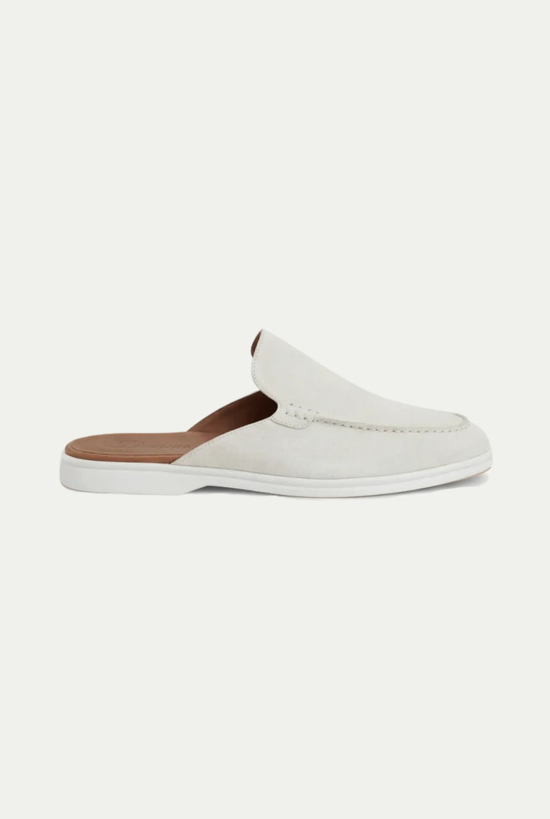 Yacht Suède Mule White