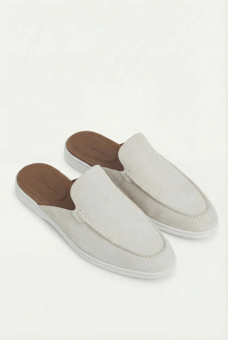 Yacht Suède Mule White